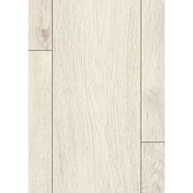 Revêtement de sol stratifié Chêne Cortina blanc 129,2x19,3x0,8cm - EGGER