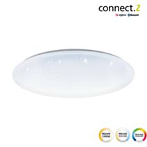 Plafonnier LED connecté Totari-z acier Ø58cm 4x8,1W blanc - EGLO