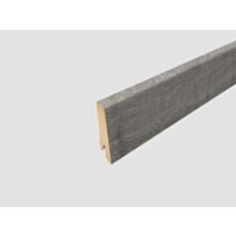Plinthe sol stratifié décor Chêne Sherman gris clair 240x6x1,7cm
