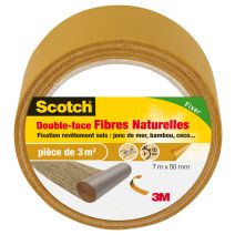 Adhésif moquette double face fibres naturelles 7mx50mm - SCOTCH™