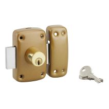 Verrou embouti à double cylindre ø23x45mm 3 clés - 1ER