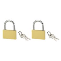 deux Cadenas 40mm s'entrouvrants