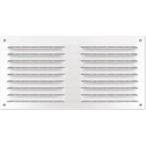 grille alu blanc 200x100mm - avec moustiquaire - AUTOGYRE