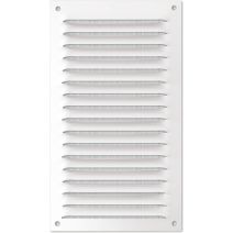 grille alu blanc 100x200mm - avec moustiquaire - AUTOGYRE