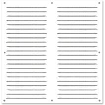grille alu blanc 250x250mm - avec moustiquaire - AUTOGYRE