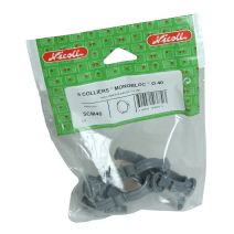 SACHET DE 5 COLLIERS MONOBLOC PVC D50MM 5CM50