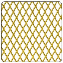 Métal déployé alu or 10x5,5-500x250 - CQFD