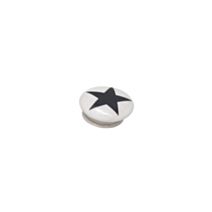 Bouton meuble Etoile Céramique Noir ø40mm h26mm - B BEAUTY