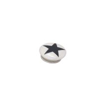 Bouton meuble Etoile Céramique Noir ø40mm h26mm - B BEAUTY 
