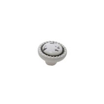 Bouton meuble Email Ceramique Beige ø46mm h28mm - B BEAUTY 