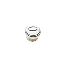 Bouton meuble Chiffre 0 Céramique Noir ø39mm h22mm - B BEAUTY