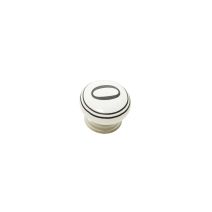 Bouton meuble Chiffre 0 Céramique Noir ø39mm h22mm - B BEAUTY