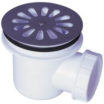 Bonde de douche Ø60 mm sortie horizontale - WIRQUIN