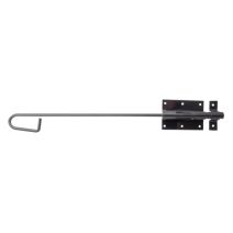 Verrou baïonnette + gâche attachée Ø15,5mm 6,7x50cm noir - ALBERTS