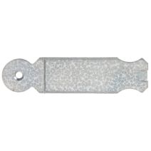 Patte à scellement arrondie Ø5,5mm 3x12,5x0,25cm - ALBERTS