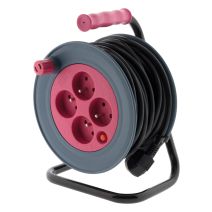 Enrouleur ménager Rose 3G1mm² 15m 