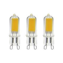 3 ampoules filament G9 200lm 2W blanc neutre - XANLITE