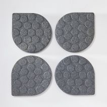 4 Patins Anti-vibration Gris