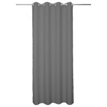 Rideau Lys gris foncé polycoton 140x240 cm - INVENTIV