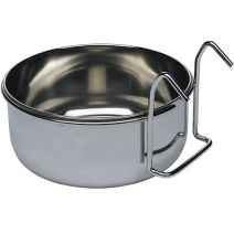 Mangeoire Perroquet Sirio L304 Gris Inox