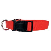 COLLIER NYLON 25/35 CM ROUGE