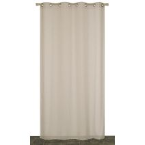 Voilage œillets étamine aspect lin galet 140x240cm - DYLREV