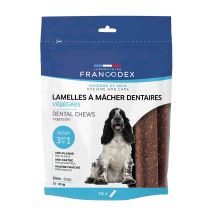 15 Lamelles à mâcher dentaires végétales chien - FRANCODEX