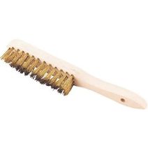 Brosse à manche 28cm fil rond laitonné souple L'OUTIL PARFAIT