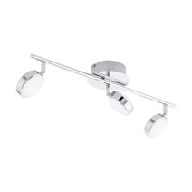 Réglette 3 lumières Salto LED/5,4W acier/chrome