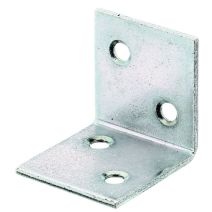 Équerre large côtés égaux 30x30x2mm Ø5mm 4 trous - ALBERTS