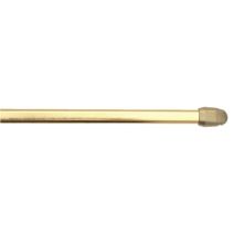 2 Tringles Vitrage Laitonné Oval 30-50cm