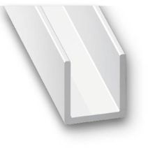 U Aluminium 20x20x20x1,5mm 1m Blanc - CQFD
