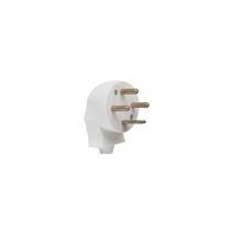 Fiche Mâle 3P+T 20A Sortie Latérale Blanc - DEBFLEX