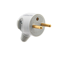 Fiche Mâle Portefeuille 2P+T 16A Sortie Latérale Gris - DEBFLEX