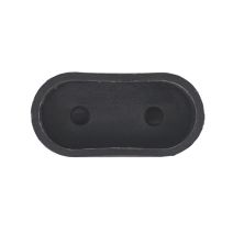 Fiche Femelle à Coiffe 2P 6A Sortie Droite Noir - DEBFLEX