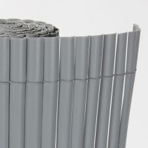 Canisse simple face PVC Plastic'Eco occultant 85% 1x3m Gris - SICATEC