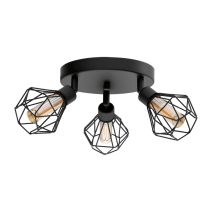 Plafonnier LED Zapata noir G9 3 X 3W - EGLO