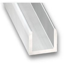U Aluminium 15x15x15x1,5mm 1m Incolore - CQFD