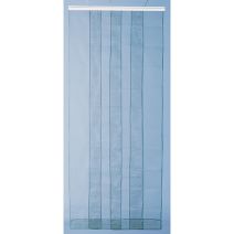 Rideau de porte Moustiquaire Arles 6 bandes L1,60xH2,20m Gris - MOREL
