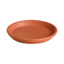 Soucoupe imperméable pot rond terre cuite deroma 25 cm - DEROMA
