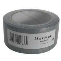 Toile renfort étanche coloris alu 25mx50mm