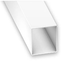 Tube Carré PVC 15x15x1mm 1m Blanc 