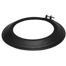 Rosace Email Noir Mat 125mm