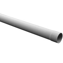 Tube de descente de gouttière Ø80 Longueur 4 mètres Gris