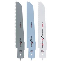 Set de 3 lames scie sabre bois et métal 235mm pour PFZ 500 BOSCH