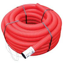 Gaine TPC PE Diam.40 rouge - couronne de 15 ML - INTERPLAST