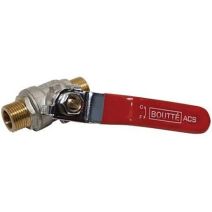 Vanne ¼ tour double mâle 12x17 - 2141416 - BOUTTE