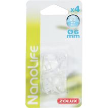 4 Ventouses Tuyau Aquarium 6mm - ZOLUX