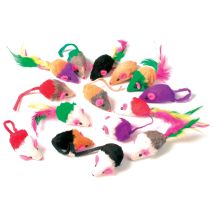 24 Jouets Souris Fourrure Chat - ZOLUX
