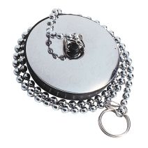 Bouchon inox à chaînette Ø47 mm pour évier - WIRQUIN